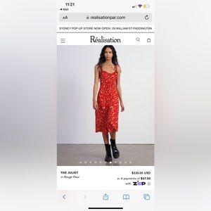 Silk realization par dress. Brand new.